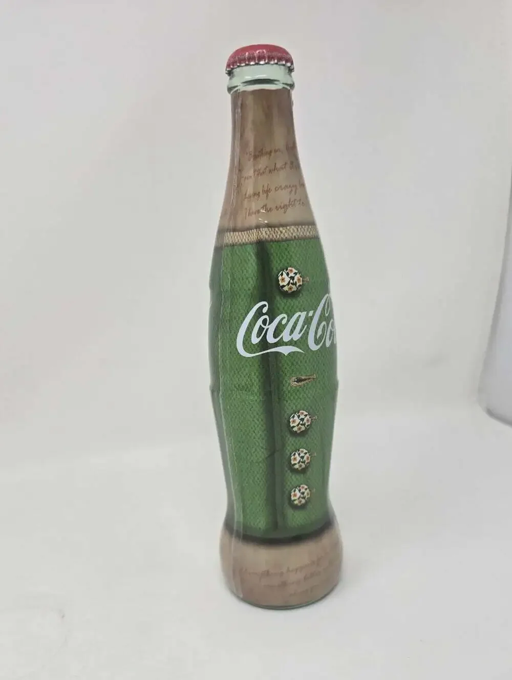 Limited Edition Selena Gomez Coca Cola Glass Bottle Coke 9.5